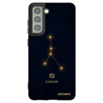 Picasee Μαύρη θήκη σιλικόνης για Samsung Galaxy S21 FE 5G - CANCER