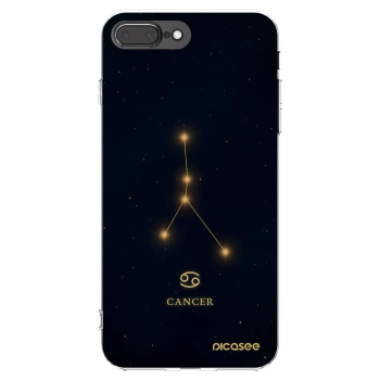 Picasee διαφανής θήκη σιλικόνης Apple iPhone 7 Plus - CANCER