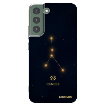 Picasee διαφανής θήκη σιλικόνης Samsung Galaxy S22+ 5G - CANCER