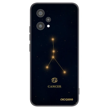 Picasee Μαύρη θήκη σιλικόνης για Realme 9 Pro 5G - CANCER