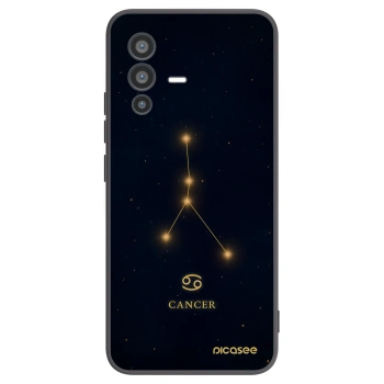 Picasee Μαύρη θήκη σιλικόνης για Vivo V23 5G - CANCER
