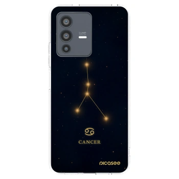Picasee διαφανής θήκη σιλικόνης Vivo V23 5G - CANCER