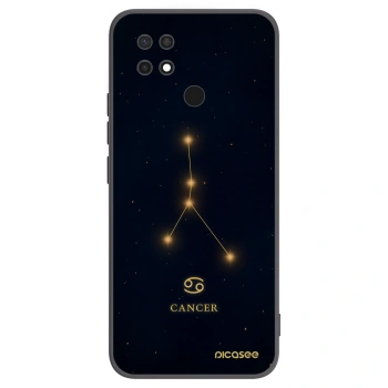 Picasee Μαύρη θήκη σιλικόνης για Xiaomi Redmi 10C - CANCER