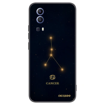 Picasee Μαύρη θήκη σιλικόνης για Vivo Y52 5G - CANCER