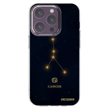 Picasee διαφανής θήκη σιλικόνης Apple iPhone 14 Pro - CANCER