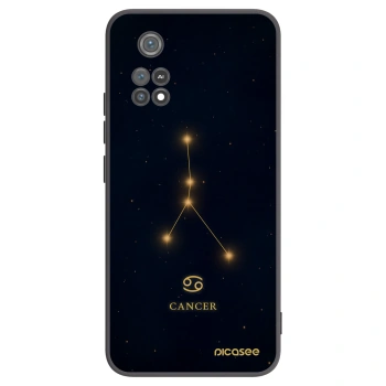 Picasee Μαύρη θήκη σιλικόνης για Xiaomi Poco M4 Pro - CANCER