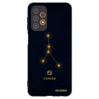 Picasee Μαύρη θήκη σιλικόνης για Samsung Galaxy A23 A236B 5G - CANCER