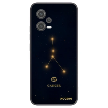 Picasee Μαύρη θήκη σιλικόνης για Xiaomi Poco X5 - CANCER