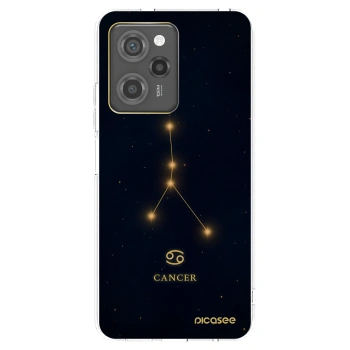 Picasee Μαύρη θήκη σιλικόνης για Xiaomi Poco X5 Pro - CANCER