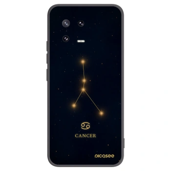 Picasee Μαύρη θήκη σιλικόνης για Xiaomi 13 Pro - CANCER