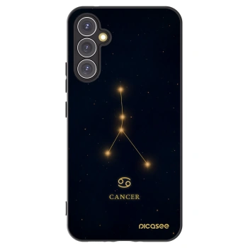 Picasee Μαύρη θήκη σιλικόνης για Samsung Galaxy A34 5G A346B - CANCER