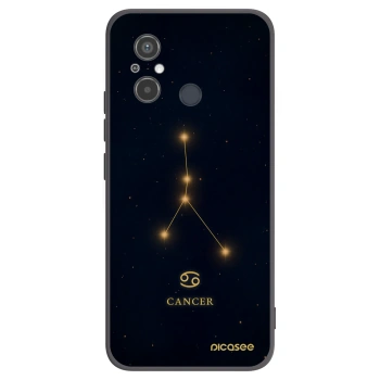 Picasee Μαύρη θήκη σιλικόνης για Xiaomi Redmi 12C - CANCER