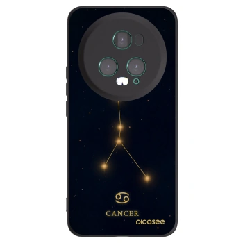 Picasee Μαύρη θήκη σιλικόνης για Honor Magic5 Pro - CANCER