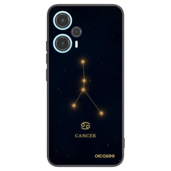 Picasee Μαύρη θήκη σιλικόνης για Xiaomi Poco F5 - CANCER