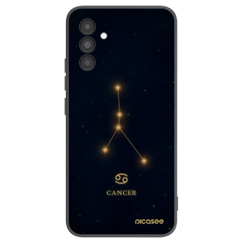 Picasee Μαύρη θήκη σιλικόνης για Samsung Galaxy A04s A047F - CANCER