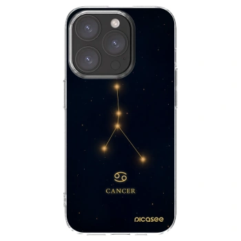 Picasee διαφανής θήκη σιλικόνης Apple iPhone 15 Pro - CANCER