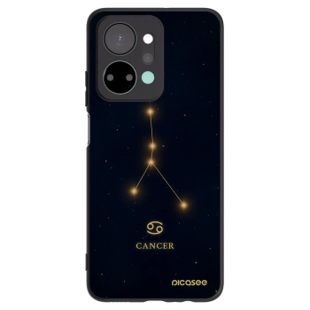 Picasee Μαύρη θήκη σιλικόνης για Honor X7a - CANCER