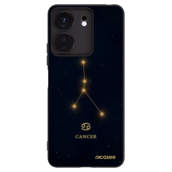 Picasee Μαύρη θήκη σιλικόνης για Xiaomi Redmi 13C 4G - CANCER