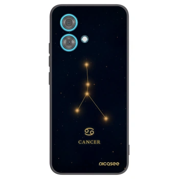 Picasee Μαύρη θήκη σιλικόνης για Motorola Edge 40 Neo - CANCER