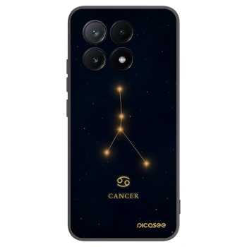 Picasee Μαύρη θήκη σιλικόνης για Xiaomi Poco X6 Pro - CANCER
