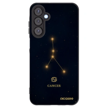 Picasee Μαύρη θήκη σιλικόνης για Samsung Galaxy A25 A256B 5G - CANCER