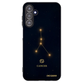 Picasee Μαύρη θήκη σιλικόνης για Samsung Galaxy A15 A156B 5G - CANCER