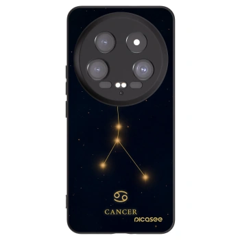 Picasee Μαύρη θήκη σιλικόνης για Xiaomi 14 Ultra - CANCER