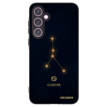 Picasee Μαύρη θήκη σιλικόνης για Samsung Galaxy A35 5G A356B - CANCER