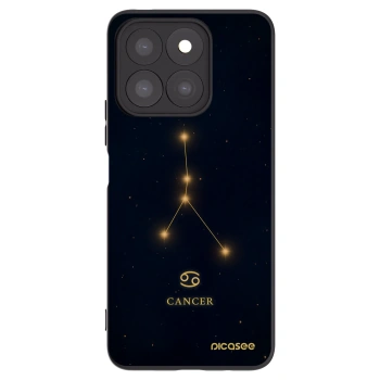 Picasee Μαύρη θήκη σιλικόνης για Honor X8b - CANCER