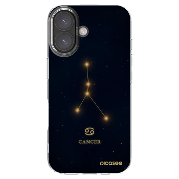 Picasee διαφανής θήκη σιλικόνης Apple iPhone 16 - CANCER