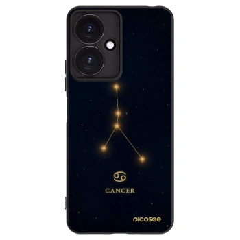 Picasee Μαύρη θήκη σιλικόνης για Xiaomi Redmi 13C 5G - CANCER