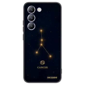 Picasee Μαύρη θήκη σιλικόνης για Vivo V40 SE 5G - CANCER