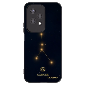 Picasee Μαύρη θήκη σιλικόνης για Honor 200 Lite - CANCER