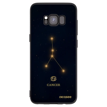 Picasee Μαύρη θήκη σιλικόνης για Samsung Galaxy S8 G950F - CANCER