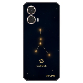 Picasee Μαύρη θήκη σιλικόνης για Motorola Moto G85 - CANCER