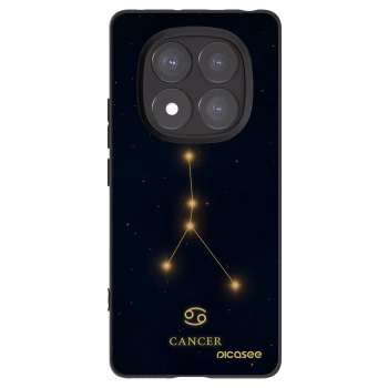Picasee Μαύρη θήκη σιλικόνης για Xiaomi Redmi Note 14 Pro 5G - CANCER