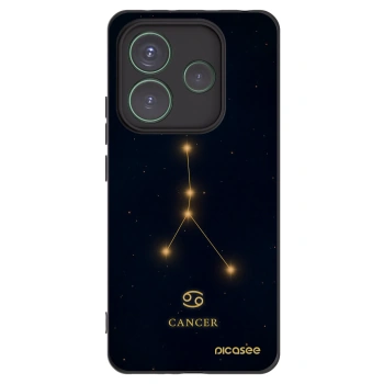 Picasee Μαύρη θήκη σιλικόνης για Xiaomi Redmi Note 14 5G - CANCER