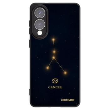 Picasee Μαύρη θήκη σιλικόνης για Samsung Galaxy S25 Edge 5G - CANCER