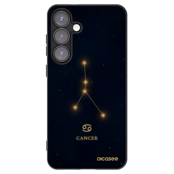 Picasee Μαύρη θήκη σιλικόνης για Samsung Galaxy S25+ 5G - CANCER