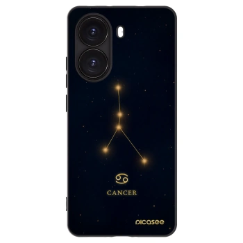 Picasee Μαύρη θήκη σιλικόνης για Xiaomi Poco X7 Pro 5G - CANCER