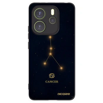 Picasee Μαύρη θήκη σιλικόνης για Xiaomi Redmi Note 14 4G - CANCER