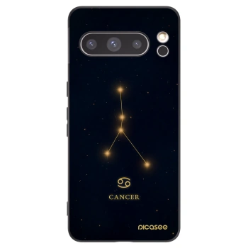 Picasee Μαύρη θήκη σιλικόνης για Google Pixel 8 Pro - CANCER