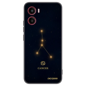 Picasee Μαύρη θήκη σιλικόνης για Motorola Moto G05 - CANCER