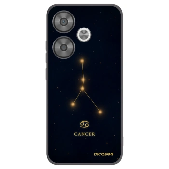 Picasee Μαύρη θήκη σιλικόνης για Xiaomi Poco F6 - CANCER