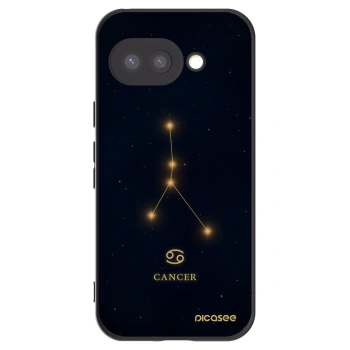 Picasee Μαύρη θήκη σιλικόνης για Google Pixel 9a - CANCER