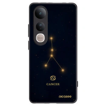 Picasee Μαύρη θήκη σιλικόνης για Vivo V50 Lite 5G - CANCER