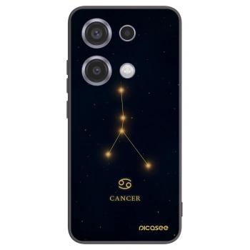 Picasee Μαύρη θήκη σιλικόνης για Xiaomi Redmi Note 14S - CANCER