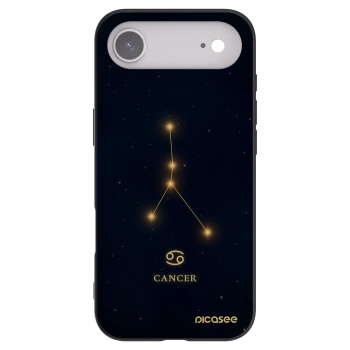 Picasee Μαύρη θήκη σιλικόνης για Apple iPhone Air - CANCER