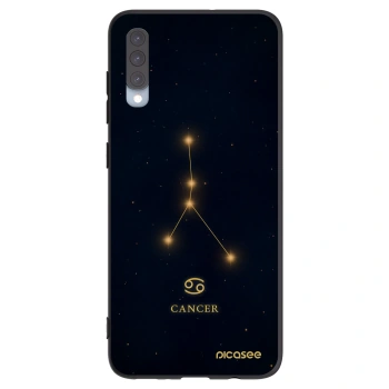 Picasee Μαύρη θήκη σιλικόνης για Samsung Galaxy A70 A705F - CANCER