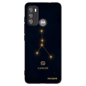 Picasee Μαύρη θήκη σιλικόνης για Motorola Edge 60 5G - CANCER